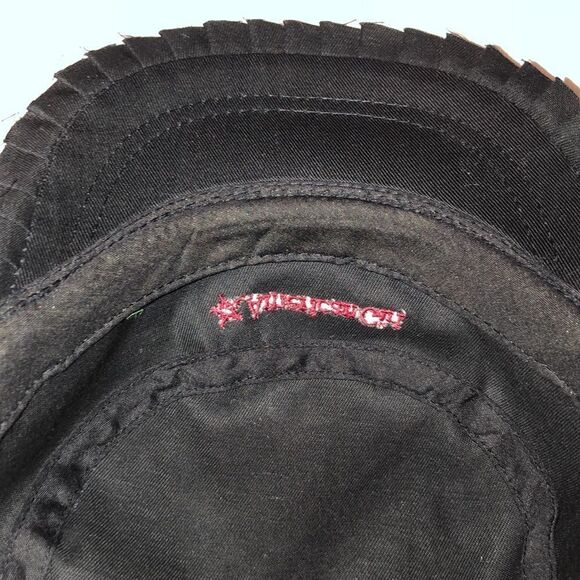 American Girl OS Black Red Embroidered Star American Girl New York Black Cap - Picture 7 of 9